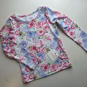 SweetHoney Floral Kids Swim Rashguard - Pink, Blue, Green